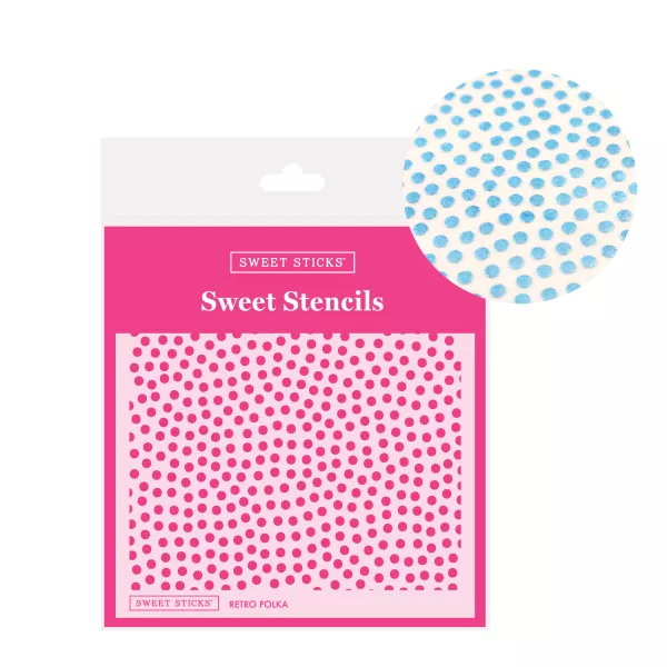 Sweet Sticks Retro Polka Stencil